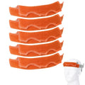 Aolamegs Safe Hard Hat Sweatband- Hard Hat Sweat Bands Washable, Hard Hat Liner Replacement, Flame Retardant Cotton Hard Hat Accessories Sweat for Welding Helmet, Construction Hats, Chainsaw Helmet - color: Orange 5PCS