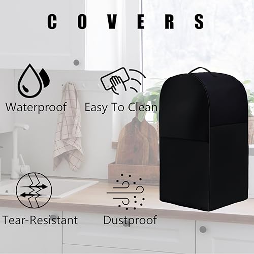 Commercial Food Mixer Cover - Waterproof Dustproof Protection for 15QT Stand Mixers - High Density Black Cover by Sean Jacjy - size: 15QT Commercial Food Mixer Cover