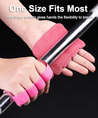 SUJAYU Leather Weight Lifting Gloves, Lifting Grips Weightlifting Gloves for Men Women, Weight Glove Gym Glove for Weightlifting Deadlifts Exercise - color: Brown