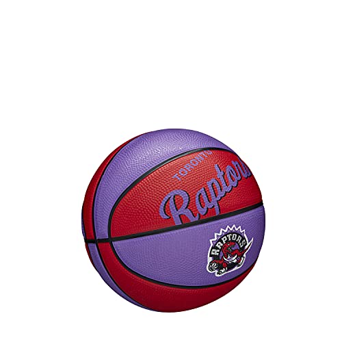 WILSON NBA Team Retro Mini Basketballs - Mini Size - 3" - color: Toronto Raptors, size: Mini