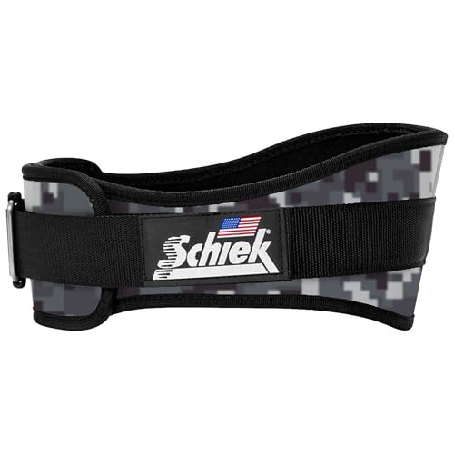 Schiek Sports 2006 Nylon 6 Inches Weight Lifting Belt - Support Belt for Power Lifting - color: Digi Camo, size: Large