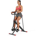 Squat Machine, MERACH R07 2 in 1 Squat Rowing Machine, Easy Setup & Foldable Exercise Equipment, Glute Trainer Machine, Glutes & Leg Home Workout Machine - color: Red