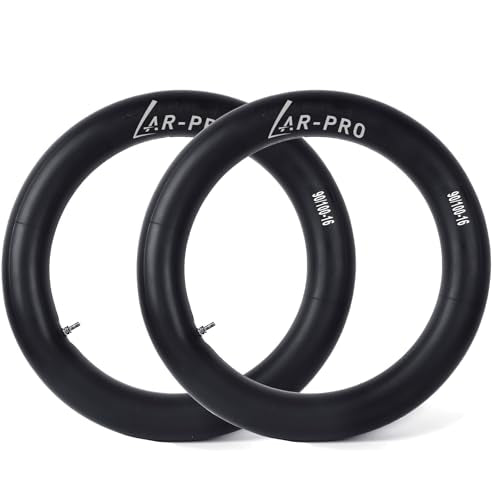 AR-PRO (2-Pack) 3.00-16 3.25/3.50-16 Inner Tubes for Dirt Bike and Off-Road Motorcycles – Heavy-Duty Butyl Rubber Tubes Compatible with 90/100-16 100/80-16 100/90-16 Tires with TR4 Straight Valve Stem - size: 3.25/3.50-16 (90/100-16)