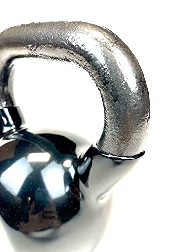 Vinyl Coated Cast Iron Kettlebell Weight - color: Black