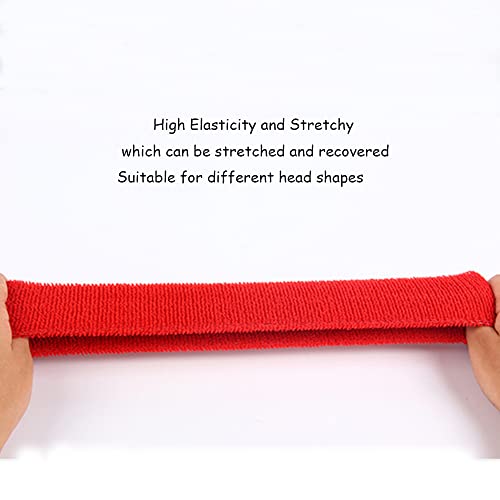 Cotton Sweatband Headbands,Pack of 12,Elastic Stretchy Sport Terry Cloth Sweat Bands,Yoga Workout Fitness Exercise Basketball Headband - color: 12pcs x apple green cotton sweatband headbands