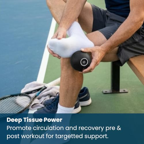 Nobol MyoSphere® Vibration Massage Ball Portable Muscle Recovery Tool Deep Tissue Vibration Rechargeable Massager - Space Black