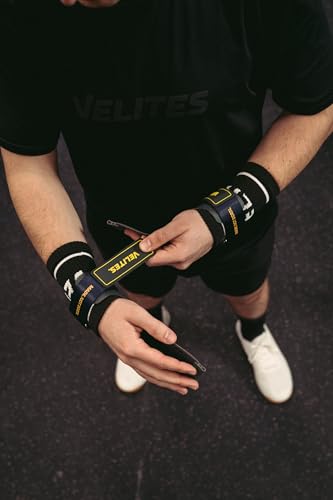 Velites - Official Crossfit® Games Quad Ultra Grips - No Chalk and Smooth Bars - Wristbands and Carry Bag Included - Pull-ups, Muscle-ups and Toes to bar - color: Green, size: X-Large