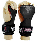 Cobra Grips Weight Lifting Gloves with Adjustable Neoprene Padded Wrist Wraps - Heavy Duty Alternative to Power Lifting Hooks for Deadlifts - color: FIT Black Rubber, size: 4.25 - 7.0"