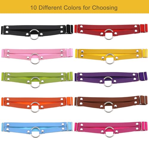 Adjustable O-ring Leg Garter, Elastic Thigh Garters Belt for Women, 1 Pair - color: Yellow