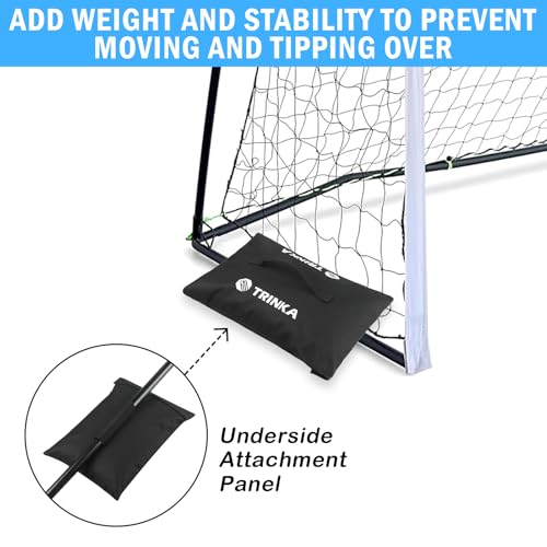 4PCS Sports Net Sandbags, All Sport Sandbags, Weighted Anchors | for Baseball Nets, Soccer Goals, Golf Nets, Football Nets, Hockey Nets and More, Black
