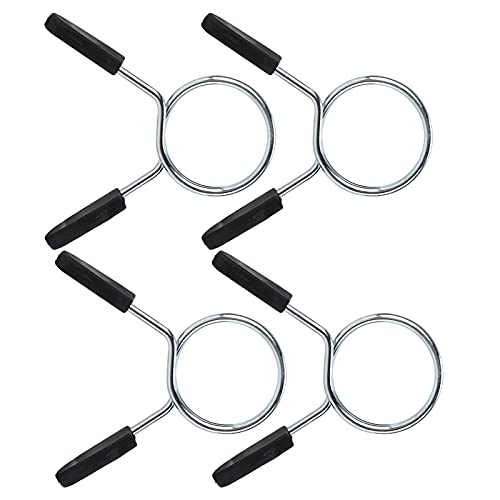 Heavy Duty Barbell Clamp Spring Collar Clips for Secure Weightlifting, Weightlifting Spring Clip, Gym Barbell Lock, Secure Dumbbell Collar Clip (48mm)