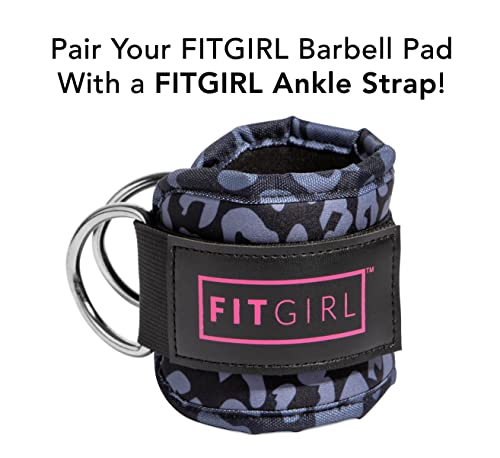 FITGIRL - Squat Pad and Hip Thrust Pad for Leg Day, Barbell Pad Stays in Place Secure, Thick Cushion for Comfortable Squats Lunges Glute Bridges, Olympic Bar and Smith Machine - color: Animal (Deluxe)