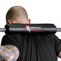 Dark Iron Fitness Barbell Pad w/Extra Thick Foam Padding, Non-Slip Hook and Loop Closure for Olympic Bars Weight Training Shoulder & Neck Protection Support, for Squats Hip Thrusts Lunges - color: Dark Iron Fitness