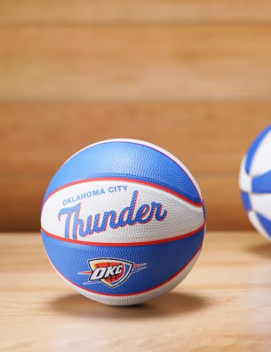 WILSON NBA Team Retro Mini Basketballs - Mini Size - 3" - color: Oklahoma City Thunder, size: Mini