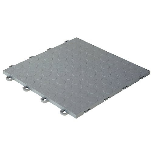Interlocking Modular Garage Flooring Tile, Coin Top (30 Pack) (Gray) - color: Gray