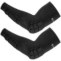 Padded Arm Sleeves 2 Pack, Elbow Forearm Crashproof Pads for Football Basketball Volleyball Soccer - size: Medium