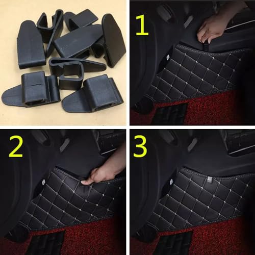 30 Pack Car Floor Mats Clips Retainer Fixing Grips Non Slip Floor Mat Clamps Keeper for Full Coverage All Weather Car Floor Mats Luxury Automotive Carpet Liners UV Truck Van Hold in Place