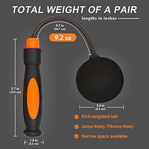 Cordless Jump Ropes, Bod Ropes Beachbody Mbf, Best for Fitness and Weight Loss, Ropeless Jump Rope with Weighted Ball for Women, Men