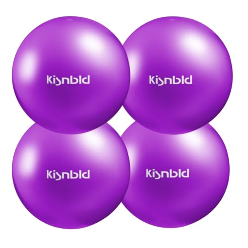 kisnbld Small Exercise Ball, 9 Inch Mini Pilates Ball, Anti Burst and Slip Resistant Mini Yoga Ball for Stability, Fitness, Physical Therapy, Stretching & Core Strength Workout at Home Gym & Office - color: 4Zi