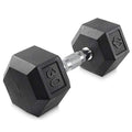 Philosophy Gym Rubber Coated Hex Dumbbell Hand Weights - style: 30 lb - Single