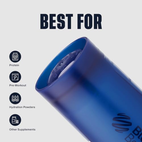 BlenderBottle Classic V2 Shaker Bottle Perfect for Protein Shakes and Pre Workout, 28-Ounce, Reflex Blue - color: Reflex Blue, size: 28 Ounces
