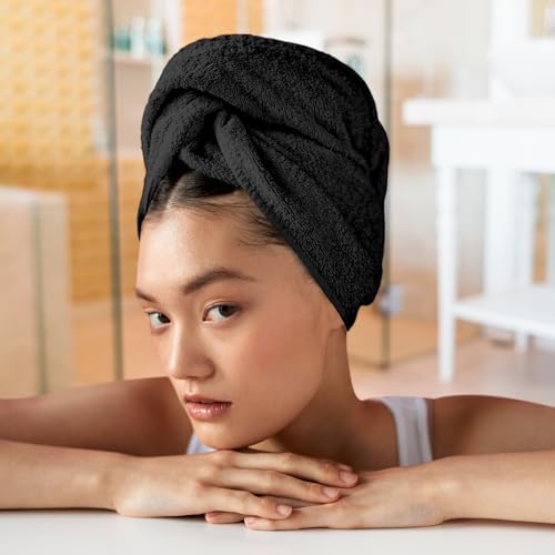 50 PK Saloon Towel Black - color: Black, size: Hand Towel Pack of 50 (16 x 26 inches)