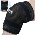 REVIX 20'' XXXL Reusable Ice Knee Wrap for Meniscus Tear and Arthritis, Extra Large Cold Therapy Gel Pack for Knee, Back, Shoulder Relaxation and Post-Workout Recovery, Soft Plush Lining Cold Pack - style: Black-1Pack