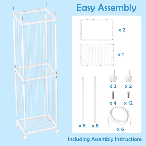 Stuffed Animal Storage Zoo Metal Toy Organizer 61x17x12.6in with Wheels - size: Large