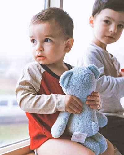 Thermal-Aid® (Buckley The Blue Bear) – Washable Heating Pad & Ice Pack – Plush Hot/Cold Pack with Natural Corn Filling – Reusable Comfort - size: Zoo Blue Bear