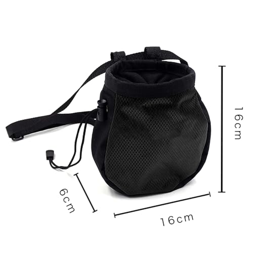 Climbing Chalk Bag for Rock Climbing - with Chalk Ball - Adjustable Black Chalk Bag Bouldering for Rock Climbing Equipment - color: Blue