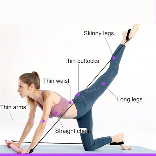 Stretched Fusion Pilates Bar, Pilates Stretched Fusion Bar, Stretchedfusion Multi-functional Pilates Bar, Pilates Stretched Fusion Bar, Multifunctional Pilates Bar Stretched Fusion for Home-Blue - color: Azul