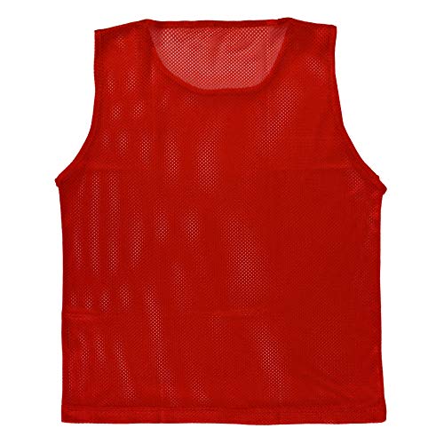 Athllete LITEMESH Pinnies (Set of 12/24 Practice Vests) Youth Pinnies, Pennies for Sports Youth, and Scrimmage Vests - color: 12-red + 12-blue, size: Child/Youth