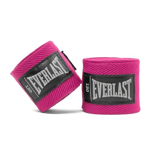 Everlast Core Handwraps 120in – Boxing Hand Wraps for Gloves, Wrist & Knuckle Support - color: Pink, size: 120 Inch
