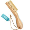 BFWood Laundry Stain Brush, Large Natural Soft Boar Bristles, Removes Tough Stains from Delicate Fabrics Like Knits, Cotton, and Linens, Gentle on Fabrics, No Damage - style: Large Regular