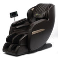 Real Relax Upgraded 2D SL-Track Massage Chair,Recliner Full Body Zero Gravity with 8 Auto Modes and Upgraded LCD Screen,Added Voice Broadcast,Headrest Cushion,Child Lock and Pause Button,Dark Brown - color: Dark Brown