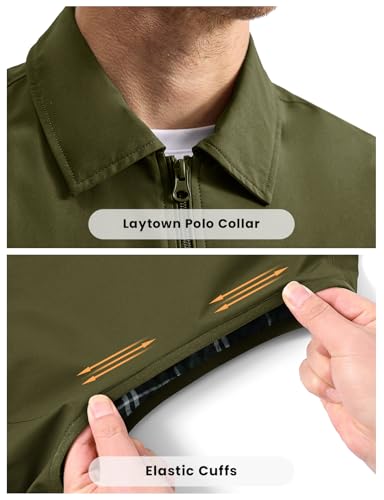 TBMPOY Men's Vest Casual Lightweight Thin Utility 3 Zip Pockets Stylish Sleeveless Jackets Summer Fall Golf Travel Business - color: Army Green, size: 4X-Large