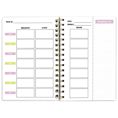 Ceiba Tree Food and Fitness Meal Workout Journal Diary Wellness Log Notebook Planner Weight Loss Diet Exercise Training Health Tracker 6.1x 8.5 inch Hard Cover