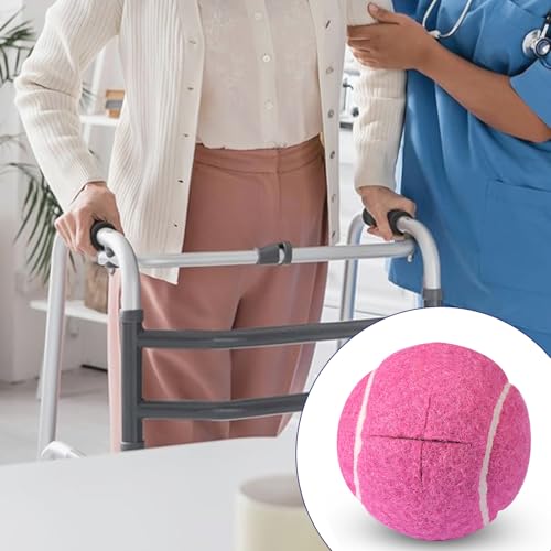 Walker Tennis Balls Precut Tennis Balls for Walkers 4PCS Walkers Legs Universal Precut Glide Balls, Heavy Duty Long Lasting Felt Pad Glide Coverings - color: Rose red
