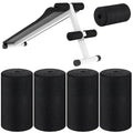 Deekin 4 Pcs Foam Foot Pad Rollers Buffer Tube Cover for Exercise Machine Home Gym Equipment Replacement Pads for Leg Extension Weight Bench Inversion Table (0.87 x 2.95 x 5.71 Inches) - size: 0.87 x 2.95 x 5.71"