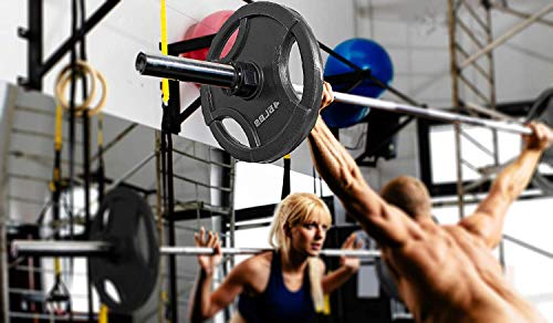 Clout Fitness Olympic Barbell Clamps Collars Quick Release Pair of Locking Weight Clips Fit 2 Inch Barbell for Weightlifting - color: Blue, style: Classic Quick Release
