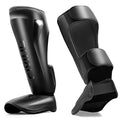 MMA Martial Arts Shin Guards – Padded, Adjustable Muay Thai Leg Guards with Instep Protection for Kickboxing/MMA Training and Sparring – Professional MMA Equipment - color: Black, size: X-Large