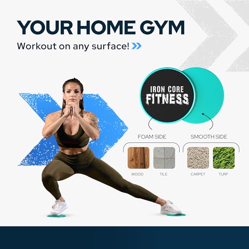 Sculpt Your Dream Glutes and Abs with Non-Slip Mini Loop Resistance Bands and Core Sliders for Working Out– Durable and Portable Equipment for Booty Gains, Core Strength, and Total Body Workouts