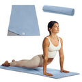 Gaiam Yoga Mat Towel Microfiber Mat-Sized Yoga Towel for Hot Yoga - color: Skyway, size: 1 Towel