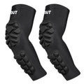 Padded Arm Sleeves Elbow Forearm Crashproof Pads Protection for Football Basketball Volleyball Soccer 2 Pack - size: Small