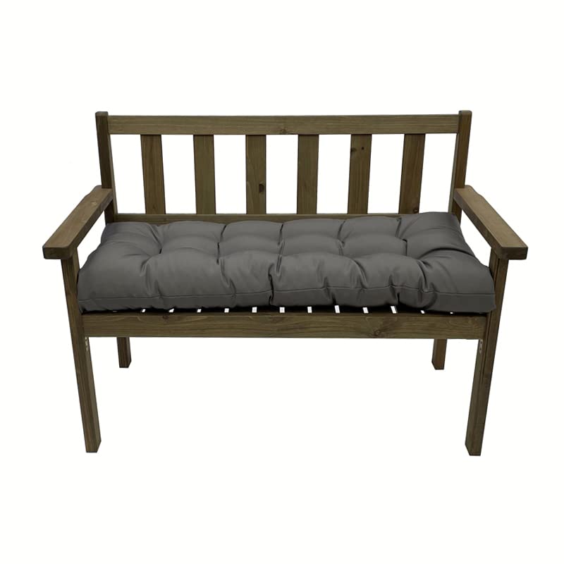Waterproof Indoor/Outdoor Bench Cushion, Swing Cushion, Thicken Patio Bench Rocking Seat Pad for Lounger Garden Patio Lounger Bench,Wicker Loveseat Settee (Dark Grey)