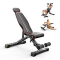 Adjustable/Foldable Weight Bench, 660LBS Home Gym Workout Bench Lifting Sit-up Exercise Bench for Bench Press - color: Black-Grey