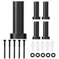 5 Pack Barn Door Wall Spacer with lag Bolts, Wall Anchor for Flat Track for Sliding Barn Door Hardware Track Spacers (50mm/1.97inch) - size: 50mm/1.97inch