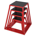 GarveeLife Plyometric Jump Box, Heavy-Duty Steel Plyo Boxes with Rubber Pad for Home Gym, Jump Platforms Step Up Box, Jump Trainers Conditioning Strength Training with Sizes 12", 18", 24", 30" - size: 12"/18"/24"/30"