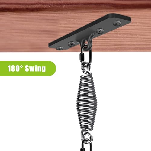 Dolibest Heavy Bag Hangers Brackets, Punching Bag Hangers, Heavy Bag Ceiling Mount for Body Weight Strength Training Systems, Aerial Yoga Swing & Hammock, Resistance Band - color: Silver Spring 1