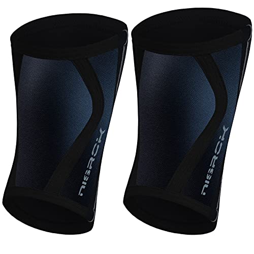 Elbow Sleeves (Pair),Support for Cross Training,Weightlifting,Powerlifting,Basketball and Tennis,5mm Neoprene Compression Brace for Both Women and Men(X-Large) - color: Black, size: X-Large